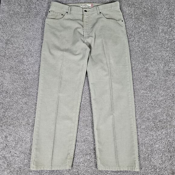 Levi's Other - Vtg Levis 559 Corduroy Pants Mens 36x30 Beige Relaxed Straight Y2K Skater Grunge